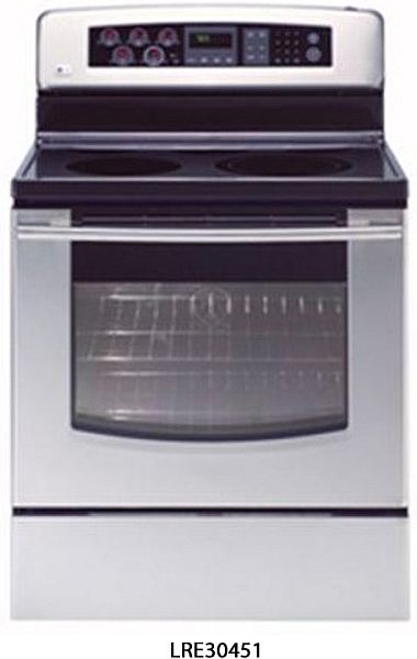 Picture of recalled LRE30451 electric range